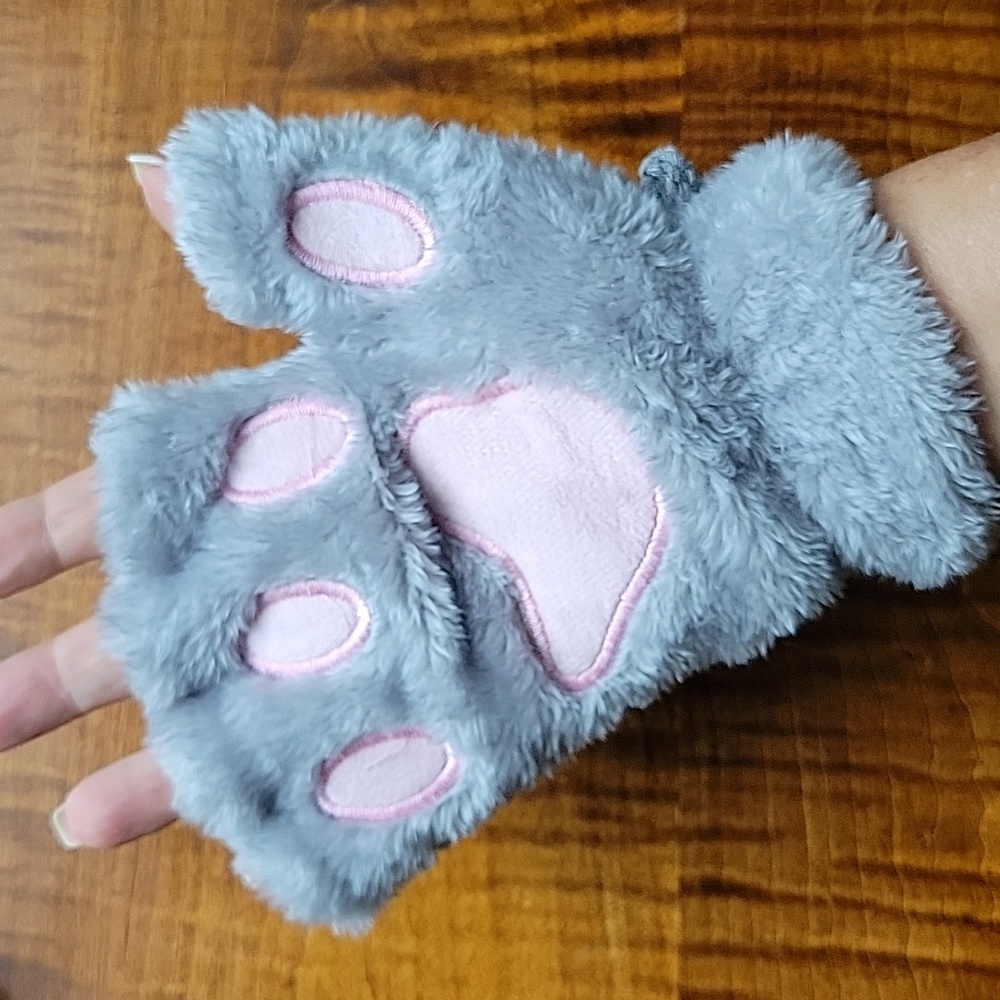 🔥LAST PAIR🔥 CAT PAW FINGERLESS GLOVES